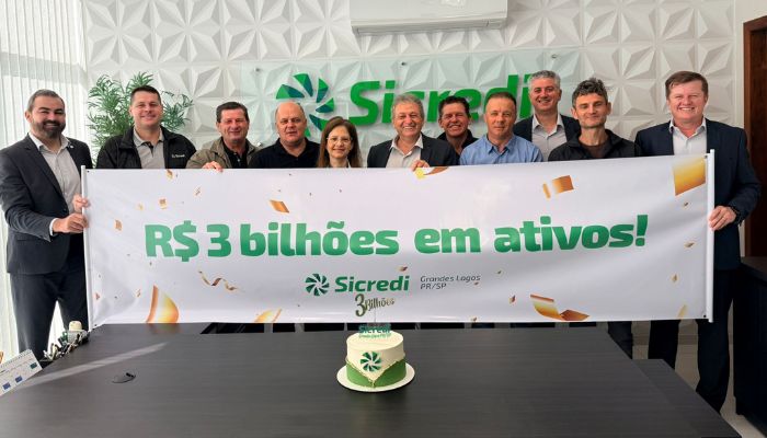 Foto - Assessoria Sicredi Grandes Lagos PR/SP ultrapassa R$ 3 bilhões em ativos e reforça compromisso com o associado